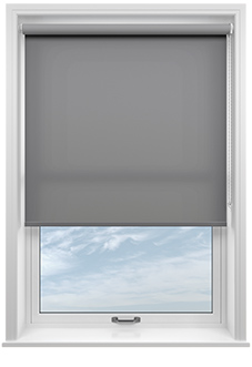 Roma, True Grey - Twist&Fit Roller Blind